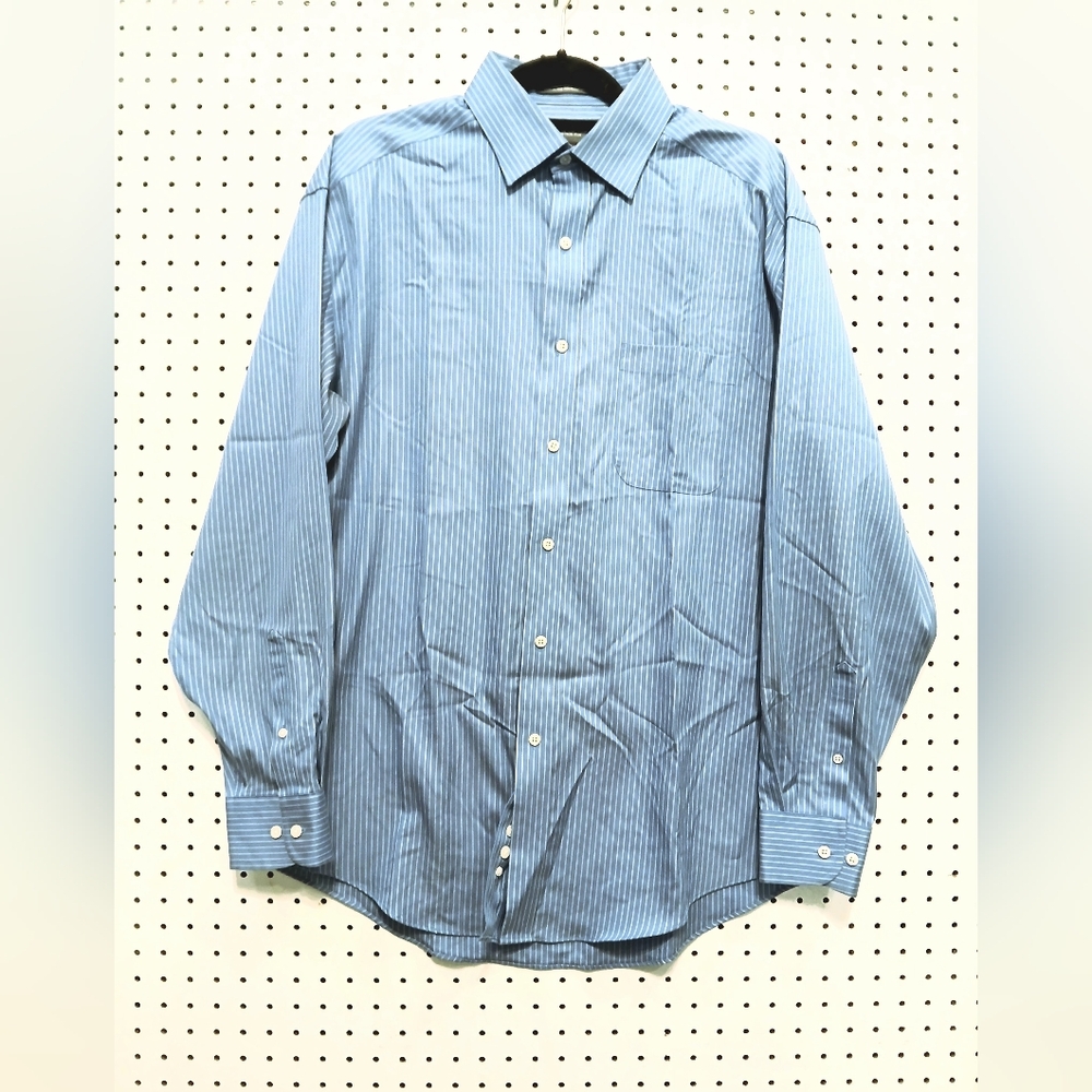 Croft & Barrow Blue Striped Dress Shirt